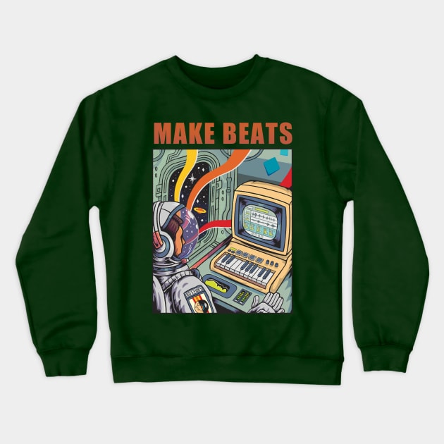 Make Beats Crewneck Sweatshirt by rintoslmn